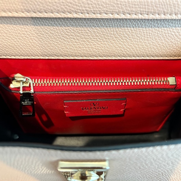 Valentino VSLING Small Rhinestone Leather Top-Handle Bag - Picture 5 of 6